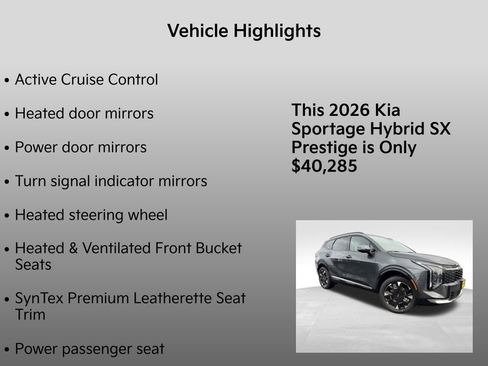 New 2026 Kia Sportage SX Prestige image 10