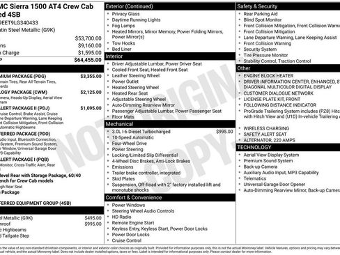 Used 2020 GMC Sierra 1500 AT4 w/ AT4 Premium Package AWD/4WD image 40