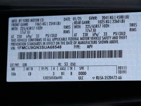 Used 2025 Ford Escape Active w/ Cold Weather Package AWD/4WD image 32