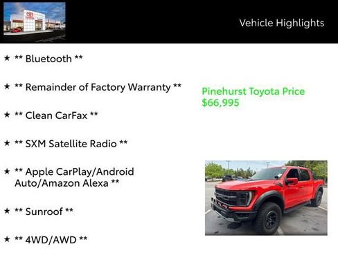 Used 2022 Ford F150 Raptor w/ Equipment Group 801A High image 7