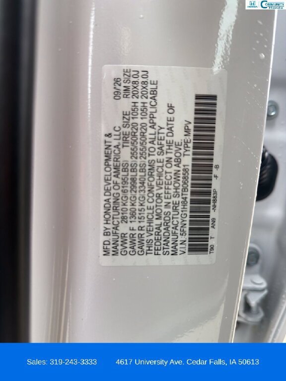 New 2026 Honda Pilot Elite image 30