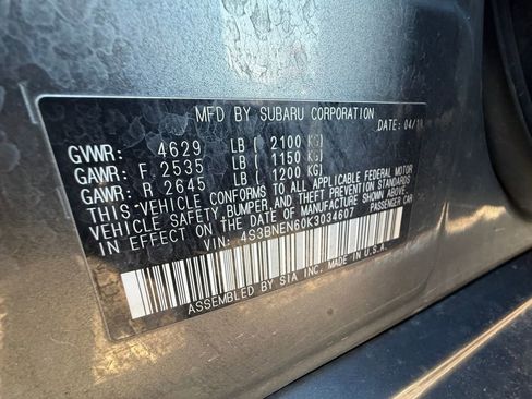 Used 2019 Subaru Legacy 3.6R Limited image 22