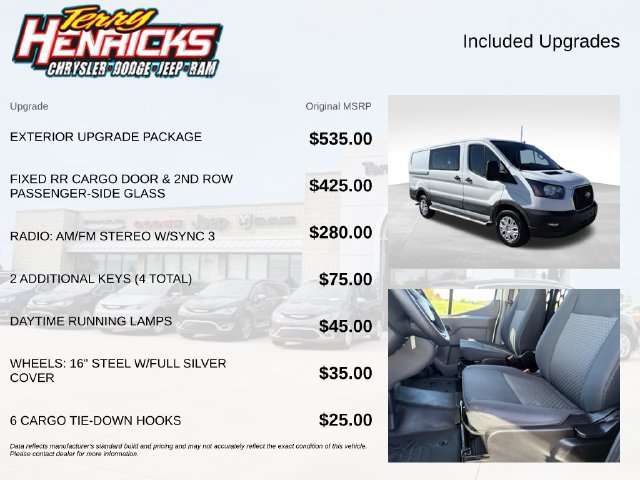 Used 2025 Ford Transit 250 Low Roof w/ Exterior Upgrade Package RWD image 8