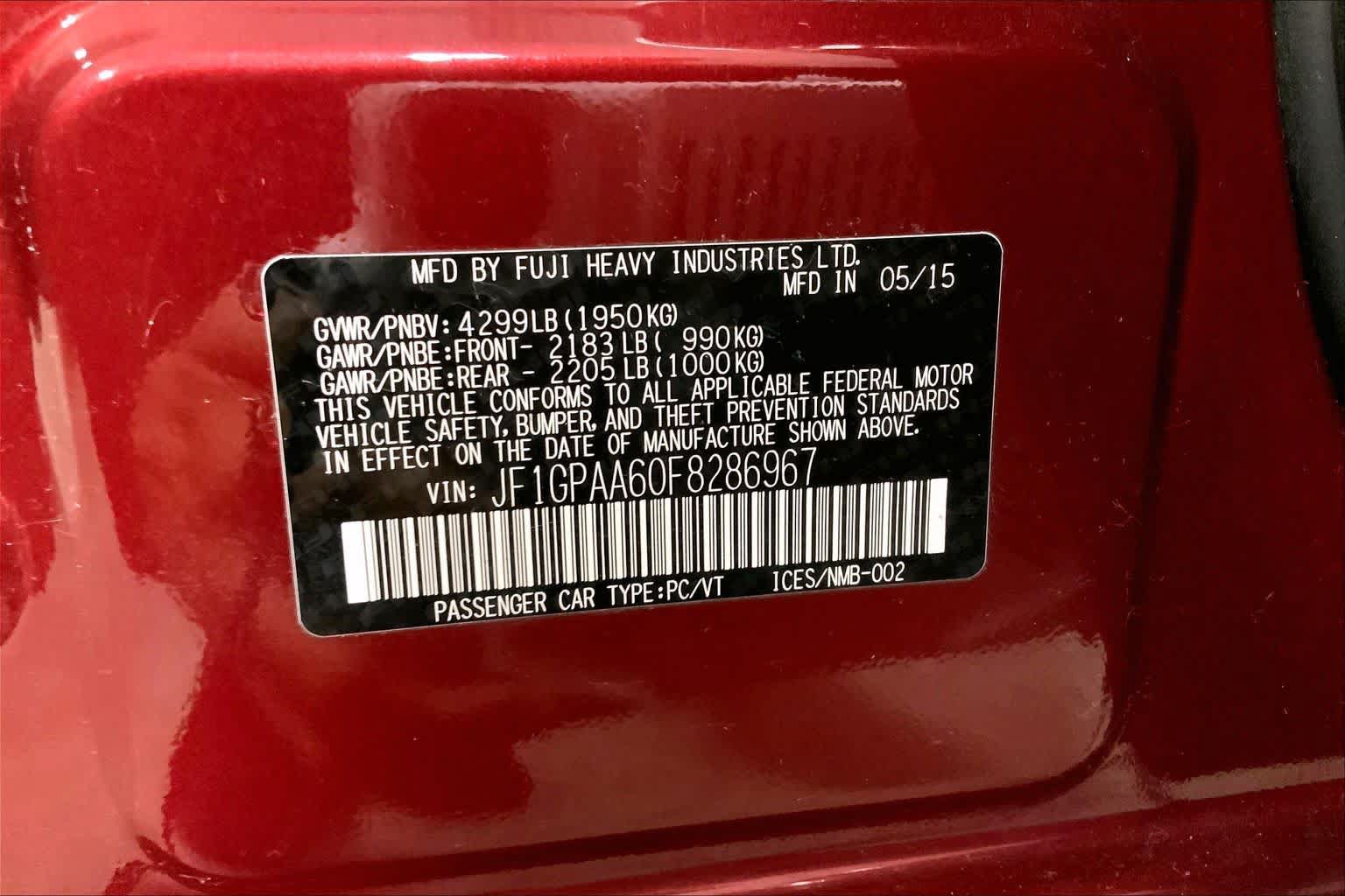 Used 2015 Subaru Impreza 2.0i AWD/4WD image 37