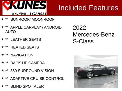 Used 2022 Mercedes-Benz S 580 4MATIC Sedan image 2