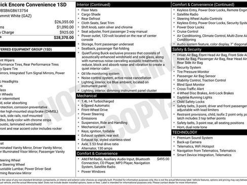 Used 2016 Buick Encore Convenience image 1