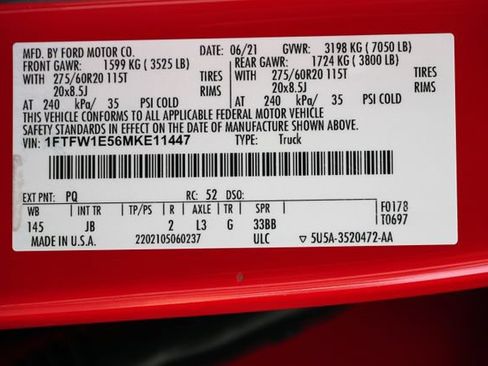 Used 2021 Ford F150 XL w/ STX Appearance Package AWD/4WD image 51