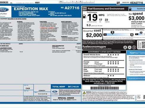 Used 2019 Ford Expedition Max Limited RWD image 4