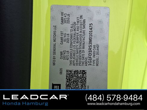 Used 2021 Chevrolet Camaro LT w/ RS Package RWD image 27