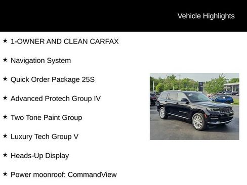Used 2021 Jeep Grand Cherokee L Summit w/ Advanced Protech Group IV AWD/4WD image 5