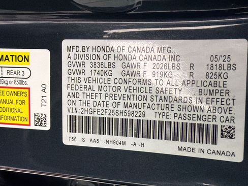 Used 2025 Honda Civic LX image 22
