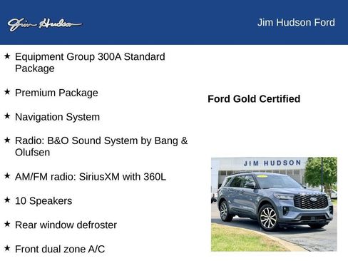 Certified 2025 Ford Explorer ST-Line w/ Premium Package RWD image 12