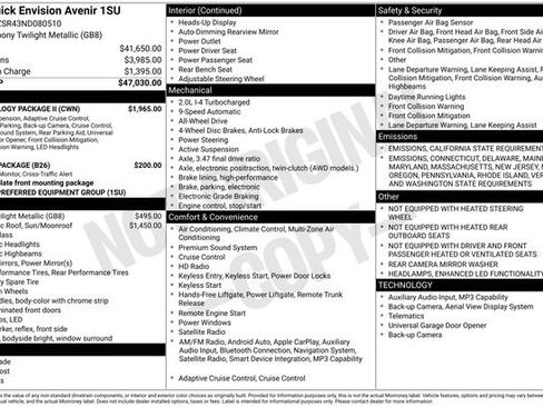 Used 2022 Buick Envision Avenir w/ Technology Package II image 6