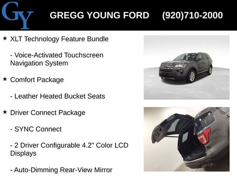 Used 2018 Ford Explorer XLT w/ Equipment Group 202A AWD/4WD image 19