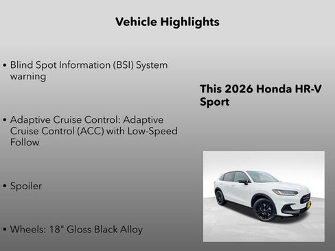 New 2026 Honda HR-V Sport image 5