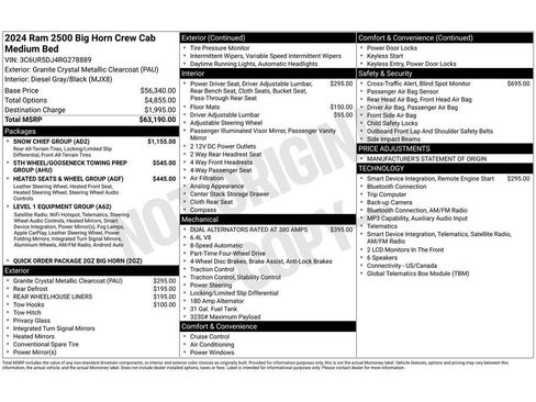 Used 2024 RAM 2500 Big Horn w/ Snow Chief Group image 2