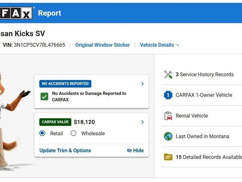 Used 2024 Nissan Kicks SV FWD image 2