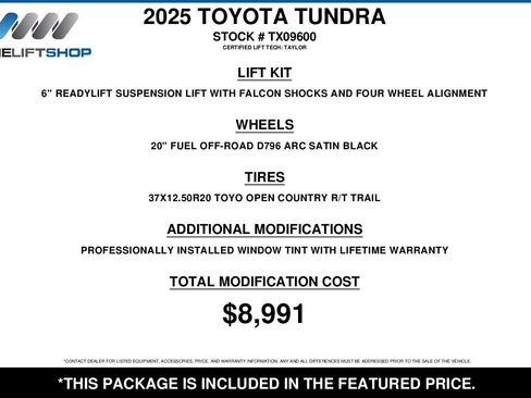 Used 2025 Toyota Tundra SR w/ SR Tow Package AWD/4WD image 2