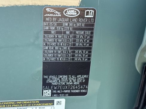 New 2026 Land Rover Defender 110 Trophy Edition AWD/4WD image 35
