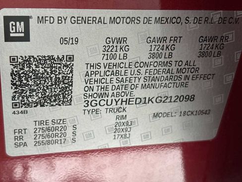 Used 2019 Chevrolet Silverado 1500 High Country AWD/4WD image 34