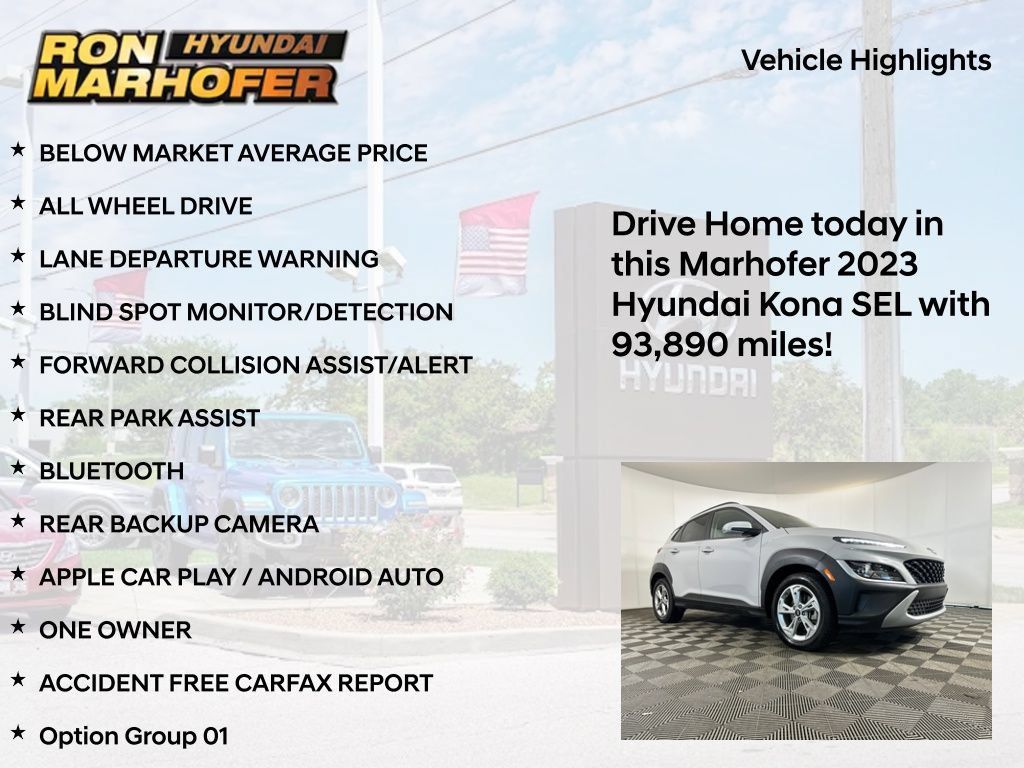 Used 2023 Hyundai Kona SEL w/ Cargo Package AWD/4WD image 15
