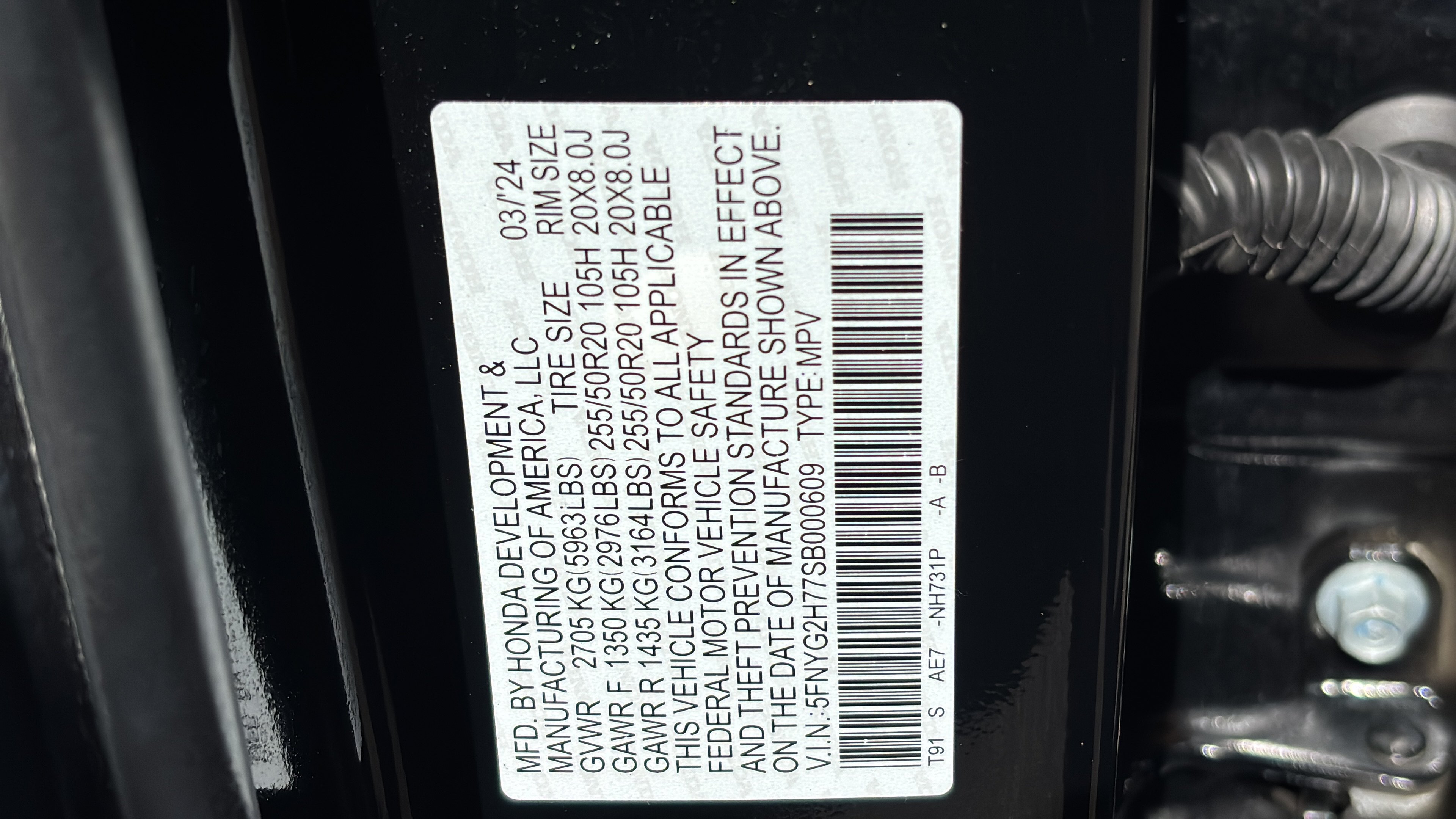 Certified 2025 Honda Pilot Touring image 40