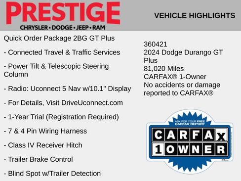 Used 2024 Dodge Durango GT RWD image 10