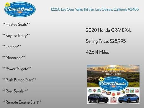 Used 2020 Honda CR-V EX-L image 4