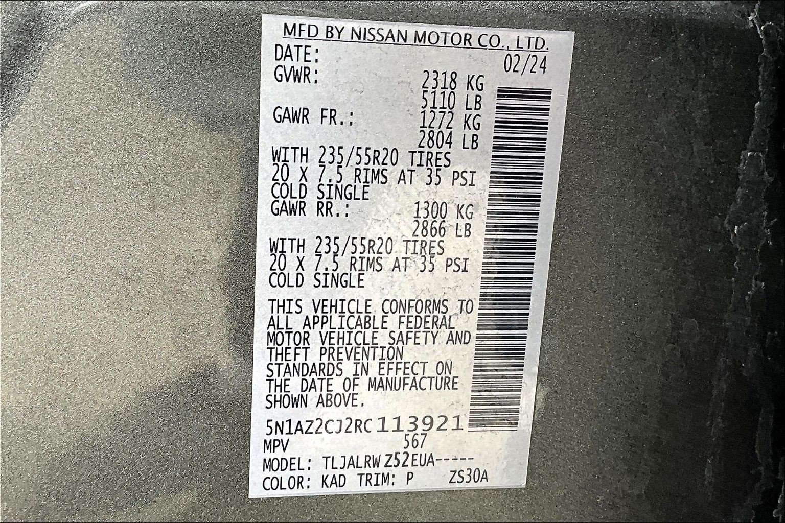 Used 2024 Nissan Murano SL w/ Cargo Package FWD image 17