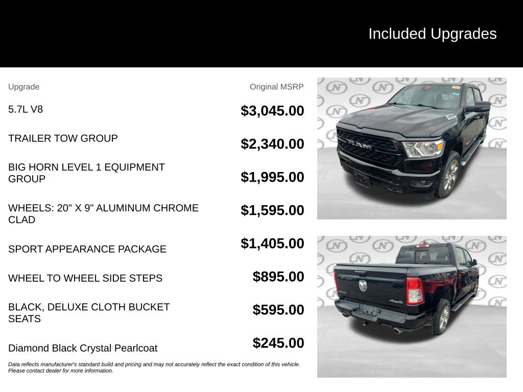 Used 2023 RAM 1500 Big Horn w/ Trailer Tow Group AWD/4WD image 3