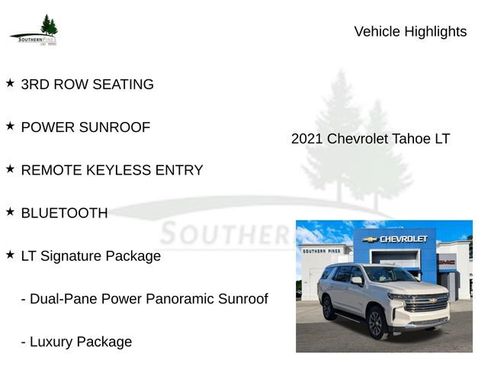 Used 2021 Chevrolet Tahoe LT w/ LT Signature Package image 16