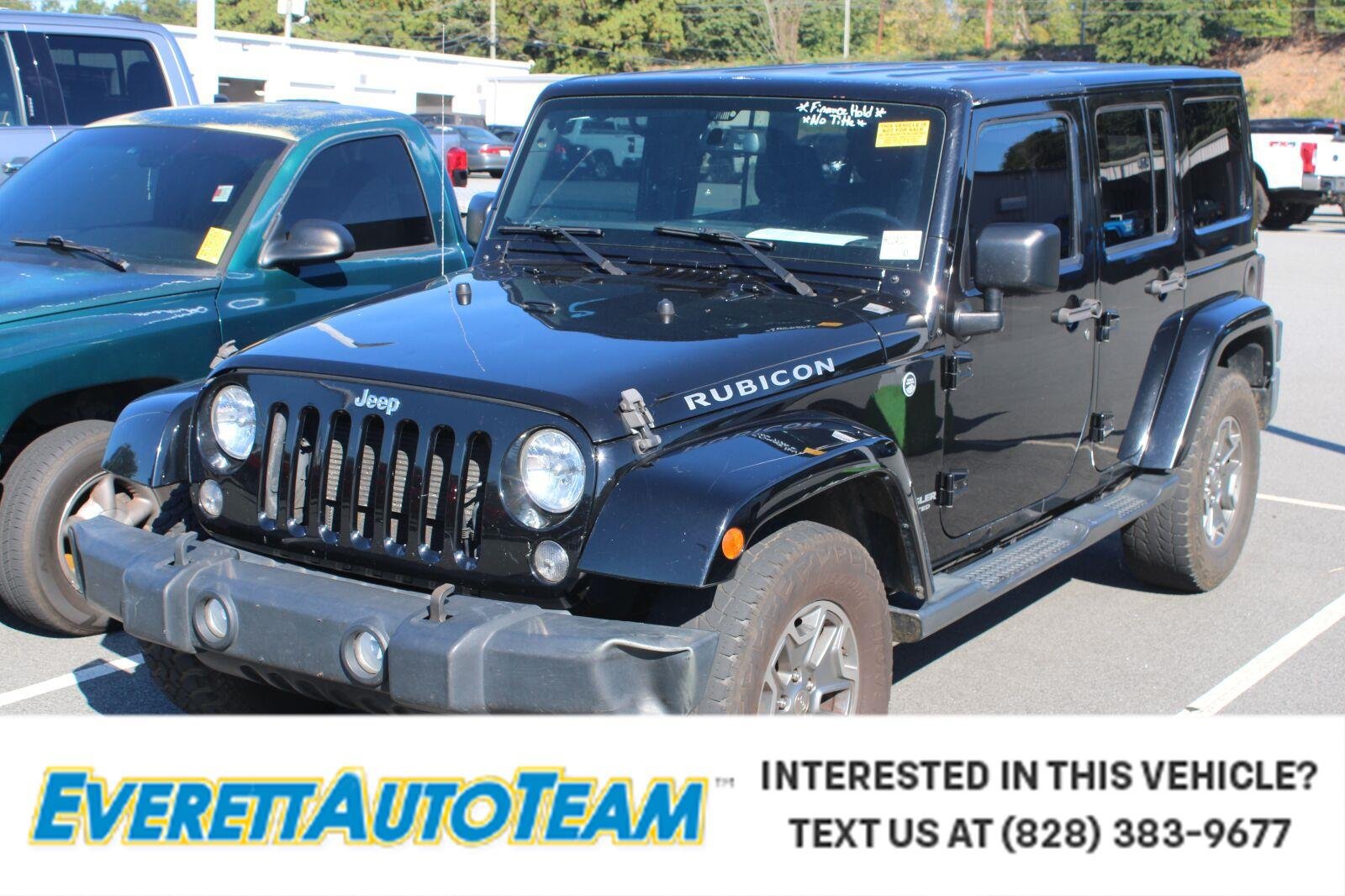 Used 2016 Jeep Wrangler Unlimited Rubicon w/ Connectivity Group AWD/4WD image 1