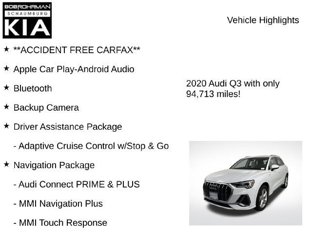 Used 2020 Audi Q3 2.0T Prestige w/ Prestige Package AWD/4WD image 8