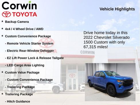 Used 2022 Chevrolet Silverado 1500 Custom image 7