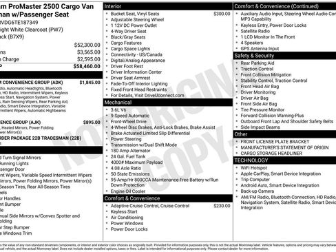 New 2026 RAM ProMaster 2500 w/ Premium Convenience Group FWD image 25