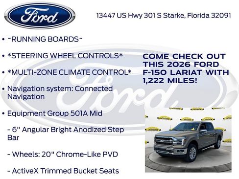 Used 2026 Ford F150 Lariat w/ Equipment Group 501A Mid AWD/4WD image 15