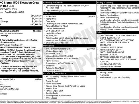Certified 2022 GMC Sierra 1500 Elevation w/ X31 Off-Road Package AWD/4WD image 32