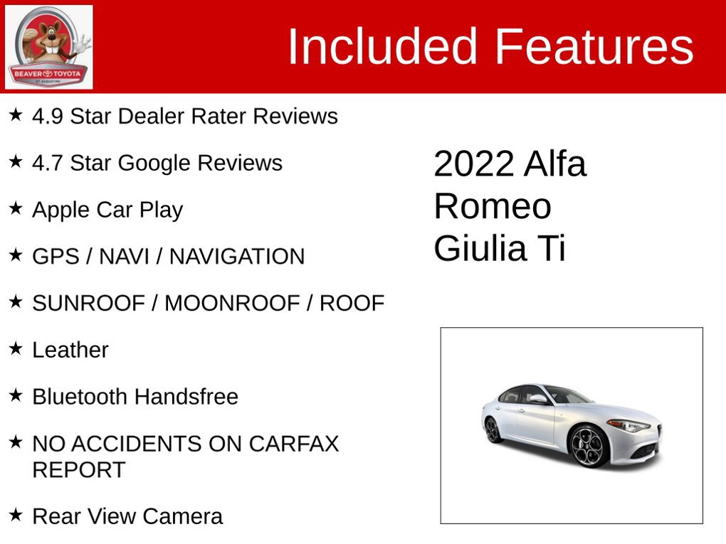 Used 2022 Alfa Romeo Giulia Ti RWD image 4