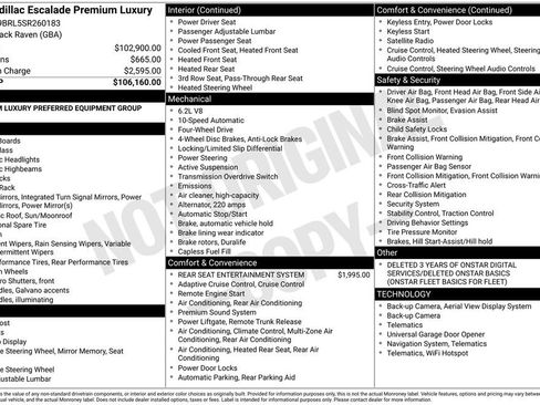 Certified 2025 Cadillac Escalade Premium Luxury image 52