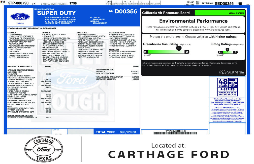 Used 2025 Ford F250 King Ranch AWD/4WD image 1