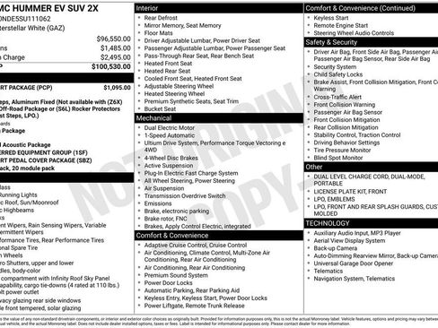 Used 2025 GMC Hummer EV 2X w/ LPO, Sport Package image 41