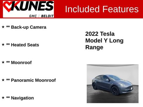 Used 2022 Tesla Model Y Long Range AWD/4WD image 2