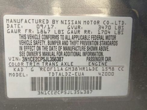 Used 2018 Nissan Versa Note SV image 18