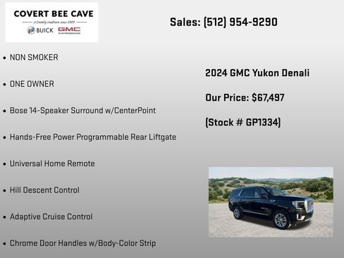 Certified 2024 GMC Yukon Denali w/ Max Trailering Package AWD/4WD image 30