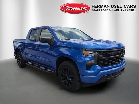 Used 2025 Chevrolet Silverado 1500 Custom w/ Turbomax Blackout Package AWD/4WD image 1
