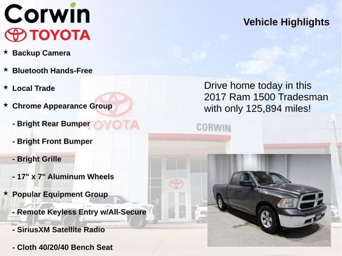 Used 2017 RAM 1500 Tradesman w/ Popular Equipment Group image 7