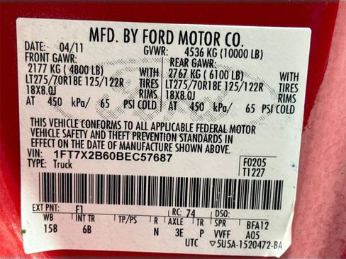 Used 2011 Ford F250 Lariat w/ Lariat Interior Pkg image 23