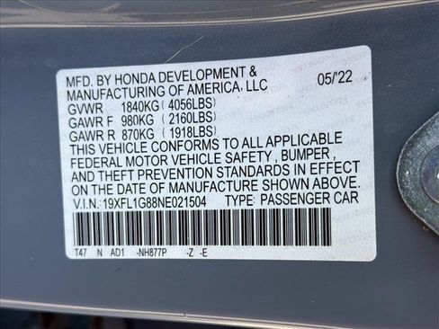 Used 2022 Honda Civic Sport Touring image 27