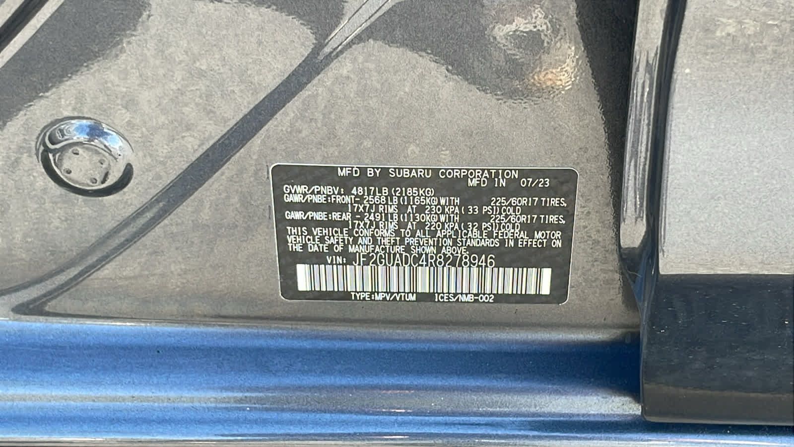 Certified 2024 Subaru Crosstrek 2.0i Premium AWD/4WD image 29