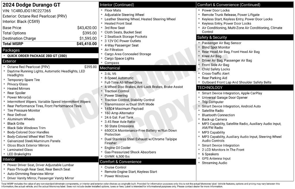 Used 2024 Dodge Durango GT AWD/4WD image 27